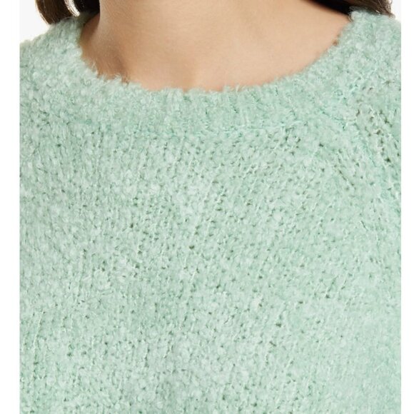 Topshop Boucle Oversize Sweater Mid Green - Picture 4 of 5